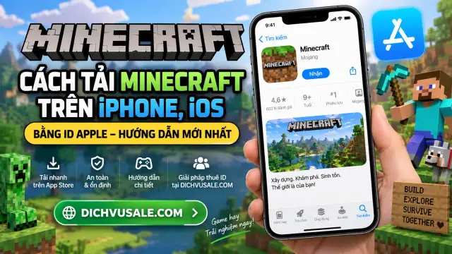 Cách tải Minecraft trên iPhone miễn phí, đơn giản, an toàn